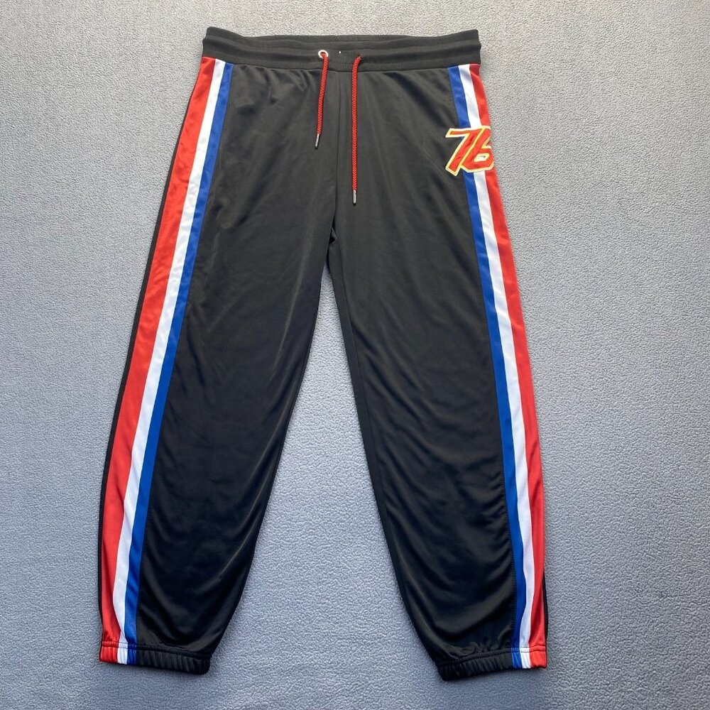 Overwatch Video Game Black RWB Striped 76 Lounge Pants Jogger Size XL